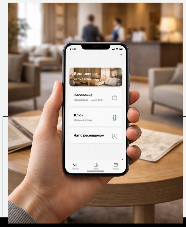 Мобильное приложение для гостей отеля в Тольятти, управление сервисом